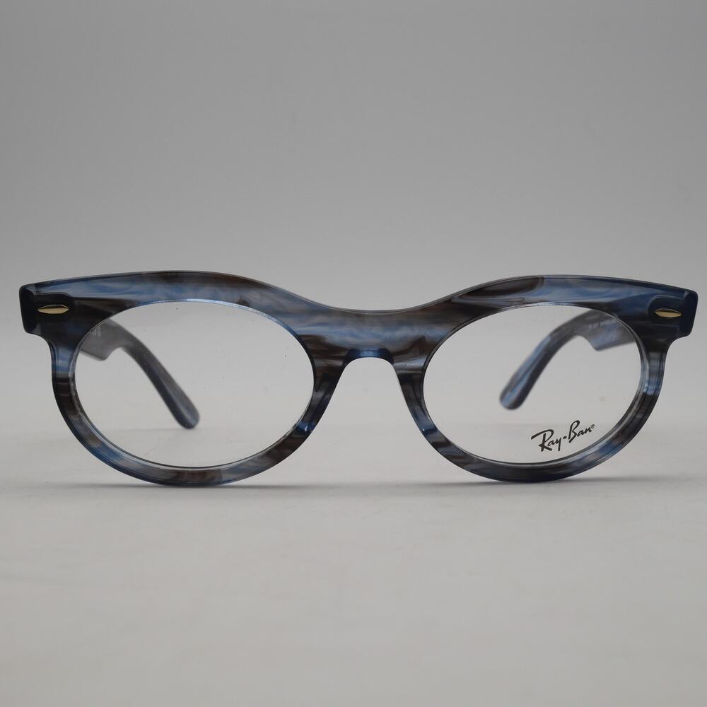 NEW Ray-Ban Wayfarer Oval Transparent Blue Color Reactive Eyeglasses Frames - Picture 6 of 10